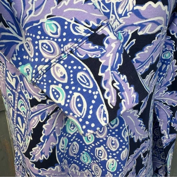 Lilly Pulitzer Skipper Popover Dress UPF 50+ Lilac Verbena Sz S - Picture 6 of 16